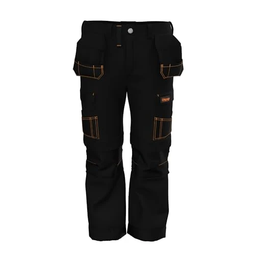 Heavy-Duty Pro Builder Mens Cargo Work Trousers - Reinforced Work Utility & Safety Trouser for Men w