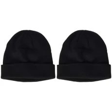 Heavy Knit Beanie hat, Black, One Size Heavy Knit Beanie hat, Black, One Size