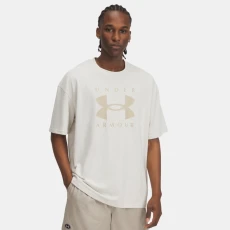 Heavyweight Branded Mens Oversized Short Sleeve Summit White / City Khaki Heavyweight Branded Mens Oversized Short Sleeve Summit White / City Khaki