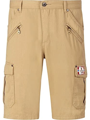 Heimeram Men's Low Waist Bermuda Shorts, beige, 48