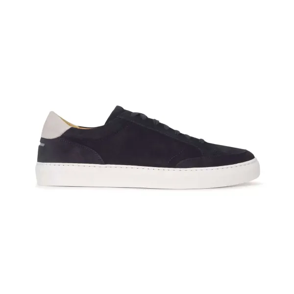 Helier Navy / Off White Trainers, Mens / UK / Suede / Navy