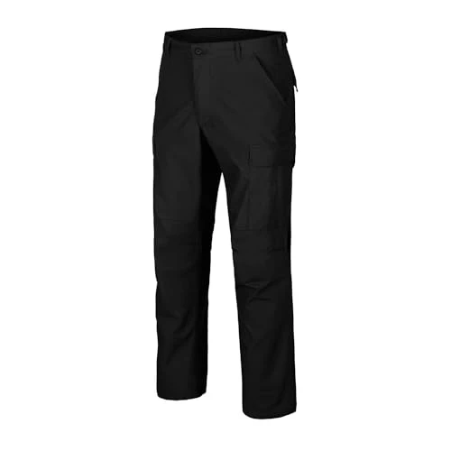 Helikon Genuine Men's BDU Trousers Polycotton Ripstop Black Size S Long