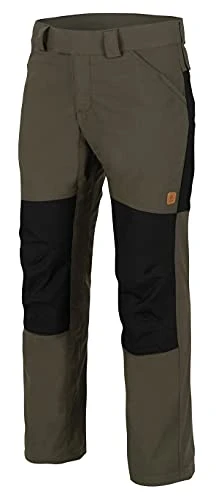 Helikon Taiga Green Black Woodsman Cargo Pants Touser, L/Regular