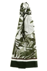 Herbarium Print scarf Green Size U