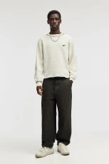 Herringbone Print Skater Jeans - Green