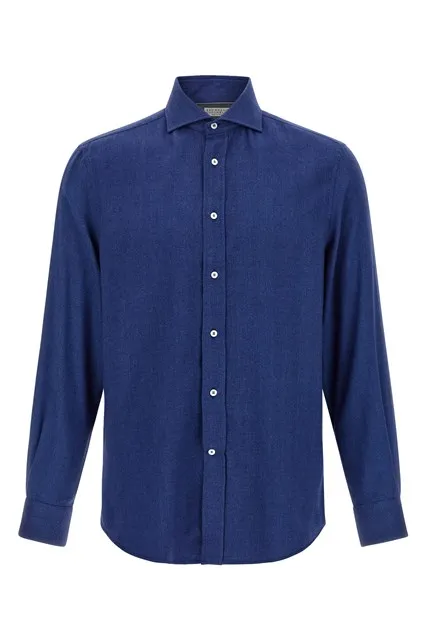 Herringbone shirt - Blue