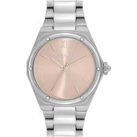 Hexa Silver + Blush Pink Bracelet Watch