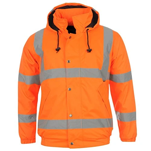 Hi Vis Bomber Jacket Mens Orange XL