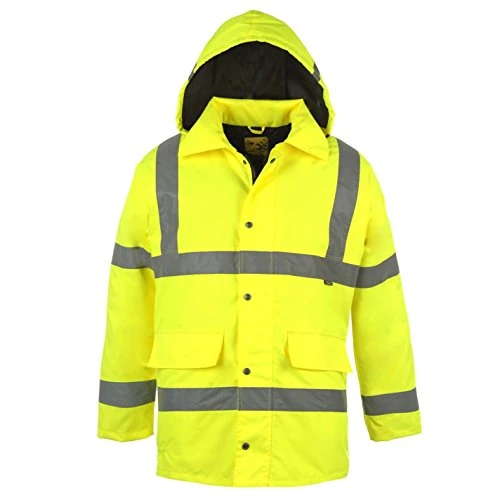 Hi Vis Parka Mens Yellow Large