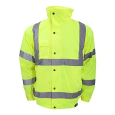 High-Visibility Bomber Jacket/Mens Workwear (L) (Hi-Vis Yellow) High-Visibility Bomber Jacket/Mens Workwear (L) (Hi-Vis Yellow)