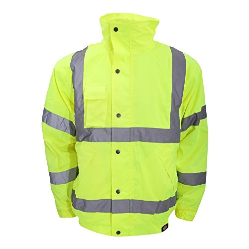 High-Visibility Bomber Jacket/Mens Workwear (L) (Hi-Vis Yellow)