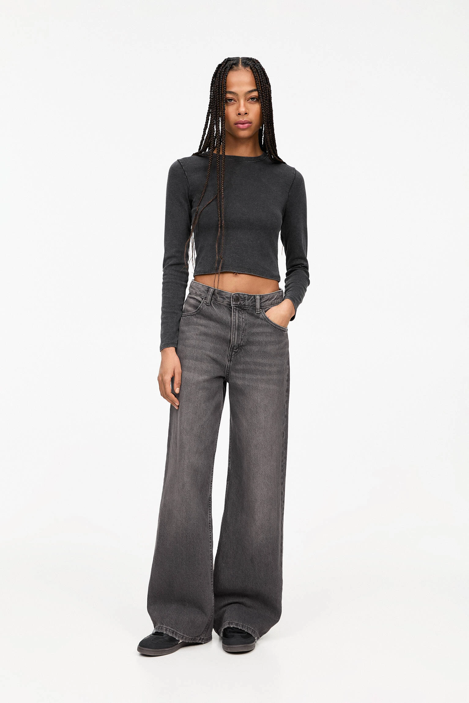 High-Waist Wide-Leg Jeans