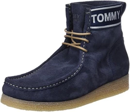 Hilfiger Denim Men's Crepe Outsole Suede Wallaby Desert Boots, Blue (Ink 006), 7 UK Hilfiger Denim Men's Crepe Outsole Suede Wallaby Desert Boots, Blue (Ink 006), 7 UK