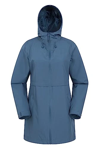 Hilltop Womens Waterproof Jacket - Lightweight with Adjustable Hood & Side Pockets - Best for Spring