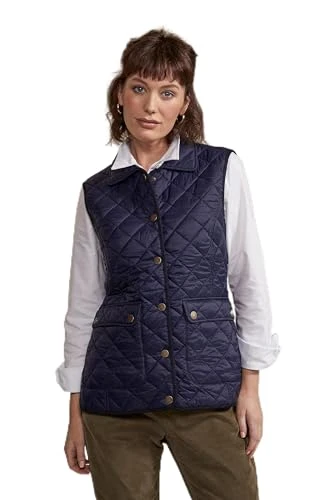 HINTER Harlow Womens Quilted Gilet Navy 6