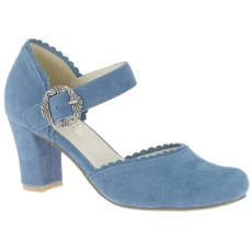 Hirschkogel Women's 3005715 Closed Toe Heels, Blue Jeans, 6.5 UK
