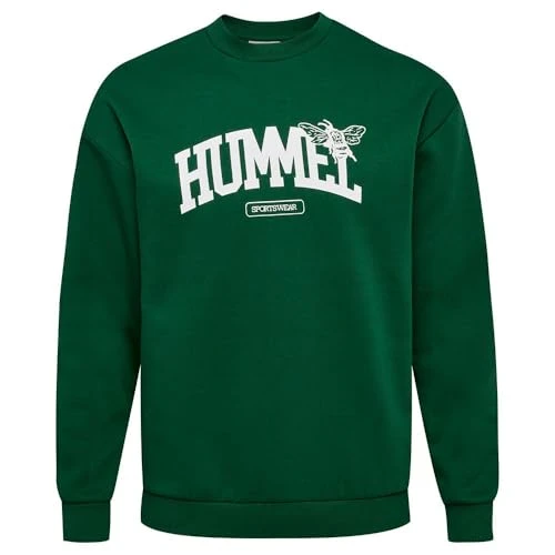 hmlLOOSE Crewneck University B Dark Green, dunkelgrün, XXL