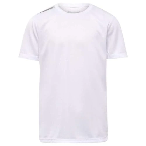 hmlRUN JERSEY S/S KIDS, Unisex kids T-Shirt, WHITE,