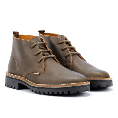 HOBART Mens Chukka Boots Brown
