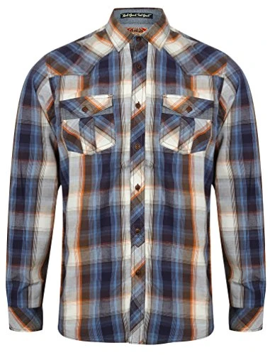 Holbury Long Sleeve Shirt in Brown - Orange S