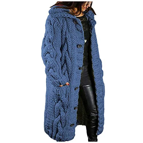 Holiday Essentials Evening Cardigans for Women Uk, Long Sleeve Plus Size Womens Ladies Boyfriend Cardigan Jacket Coat Maxi Long Oversized Knitwear Lightning Deals of the Day