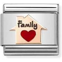 Home Is Where The Heart Is Family Charm - Rose Gold