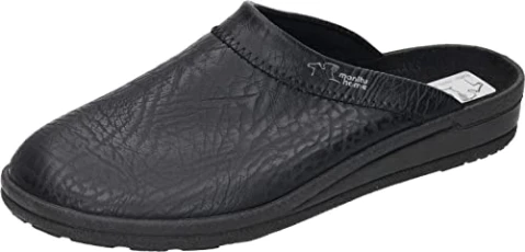 Home Men's Mules Slippers, Black, 9.5 UK