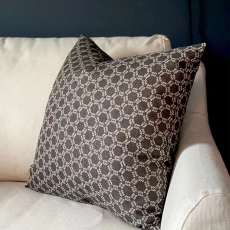 Honeycomb Linen Blend Cushion Pacific - Beige
