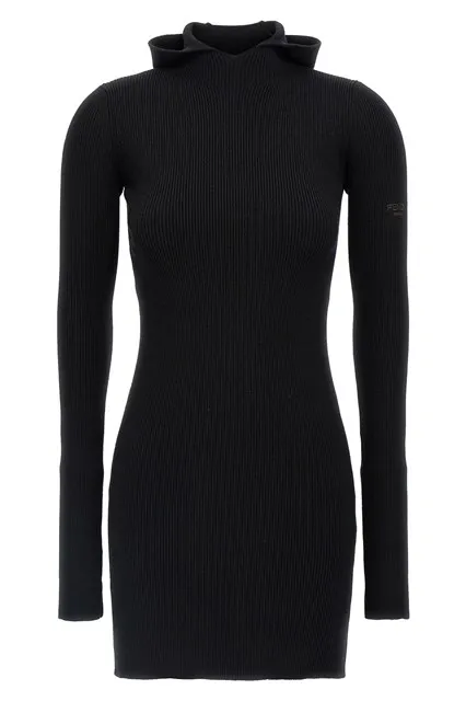 Hooded dress - Black
