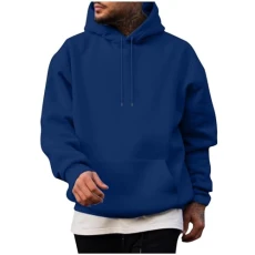 Hooded Pullover Men's Casual Sports Hoodie Long Sleeve Lightweight Sweatshirt with Hood Pullover Comfortable Plain Long Sleeve Pullover 2024 Winter Jumper Tops for Men Outwear, 06-dark blue,