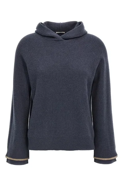 Hooded sweater - Blue