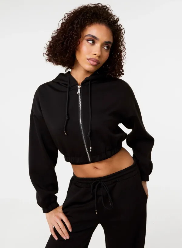 Hooded Zipper - / - BLACK