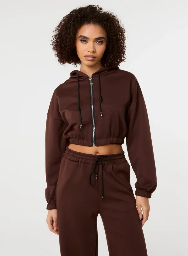 Hooded Zipper - / - CHOCOLATE