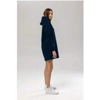 Hoodie Dress Navy XL Hoodie Dress Tops Unisex Genderless Sustainable