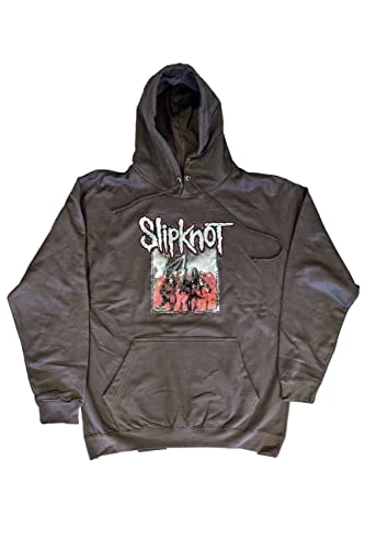 Hoodie Self-Titled Band Logo Official Unisex Grey Pullover L