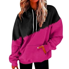 Hoodies for Women Set, Long Sleeve Full Zip Hooded Tie Dye Casual Comfortable Zip up Hoodie Womens Top with Front Pockets Gift Sets for Women Sale