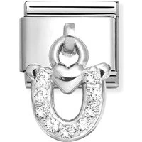 Horseshoe With Heart Charm