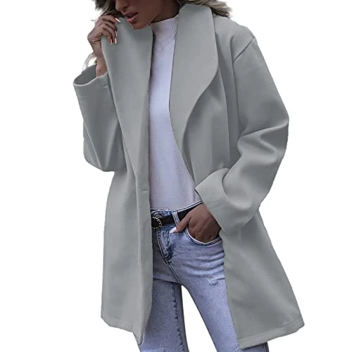 Hot Deals Of The Day Cute Hiking Winter Jackets Trench Jacket Ladies Warm Slim Long Overcoat Outwear