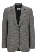Houndstooth blazer White/Black Size
