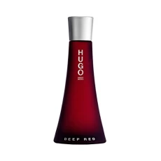 HUGO Deep Red - Eau de Parfum for Her - Ambery Fragrance With Notes Of Clementine, Freesia, Sandalwood edium Longevity 0ml - Black/Flame Red