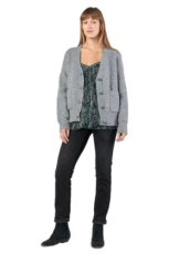 Huna Cardigans 0236 Medium Grey, grey, Small