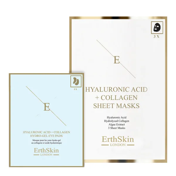 Hyaluronic Acid &Amp;Amp; Collagen Mask - Sheets + Hyaluronic Acid + Collagen Hydrogel Eye Pads X - Multi