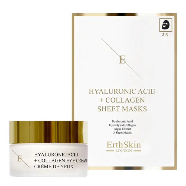 Hyaluronic Acid &Amp;Amp; Collagen Mask - Sheets + Hyaluronic Acid + Collagen Pro Age Eye Cream 30Ml - Multi