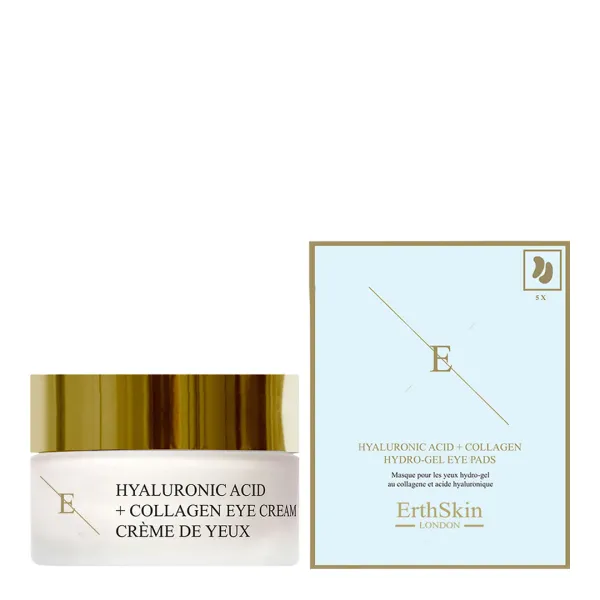 Hyaluronic Acid + Collagen Pro Age Eye Cream 30Ml + Hyaluronic Acid + Collagen Hydrogel Eye Pads X - Multi