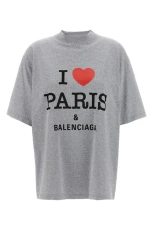I Love Paris & T-shirt Gray Size