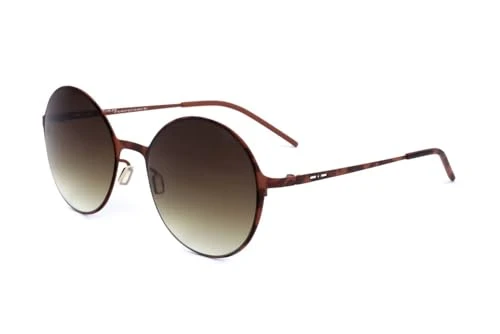 Thin Metal Round Sunglasses in Brown Camouflage II0201-092 000