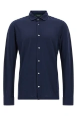 Ice cotton shirt Blue Size