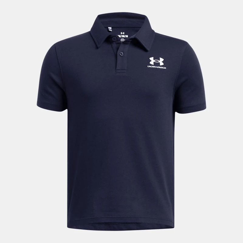 Icon Boys Polo Midnight Navy / White YMD ( 59 in) - Blue