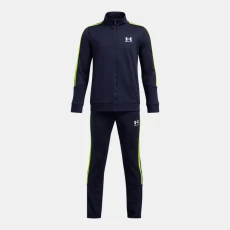 Icon Knit Boys Tracksuit Midnight Navy / High Vis Yellow / White YLG (59 in) - Blue