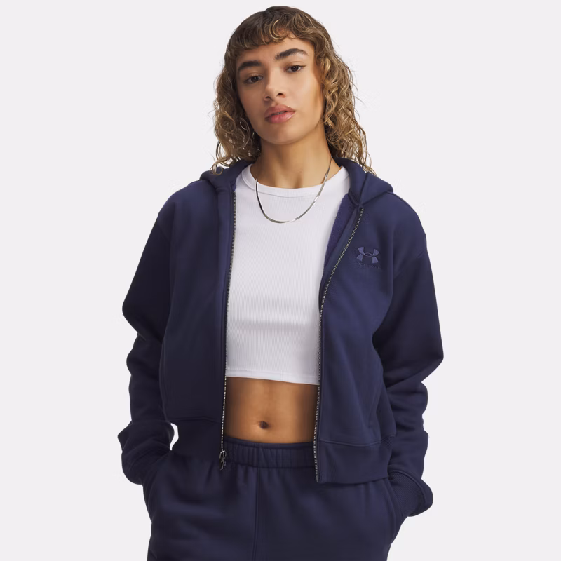 Icon Vida Fleece Womens Hoodie Washed Navy / Washed Navy Blue